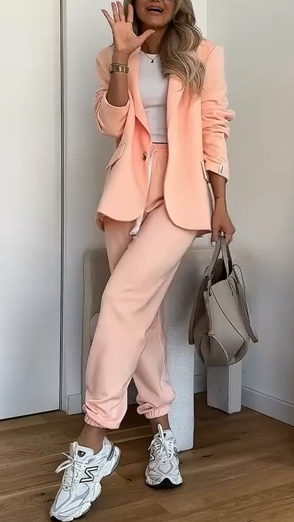 Women's Lapel Casual Suit