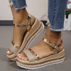 Women's Silver Zipper Hollow Fashion Sandals