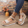 Women's Silver Zipper Hollow Fashion Sandals