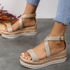 Women's Silver Zipper Hollow Fashion Sandals