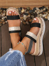 Women's Silver Zipper Hollow Fashion Sandals