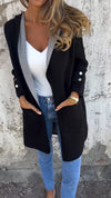 Women Round Neck Hooded Casual Jacket