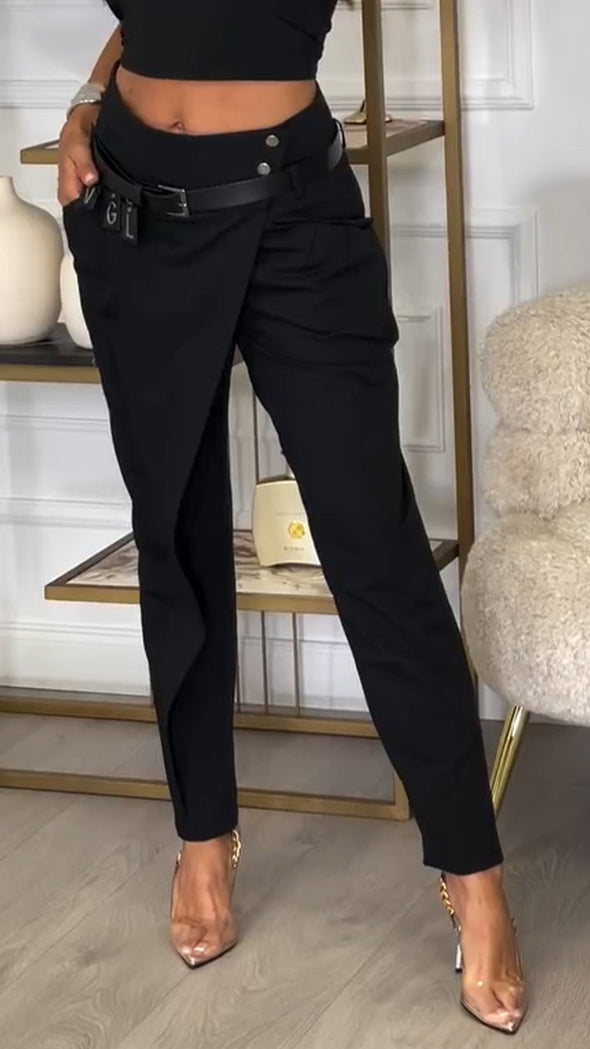 Women High Waist Casual Pants