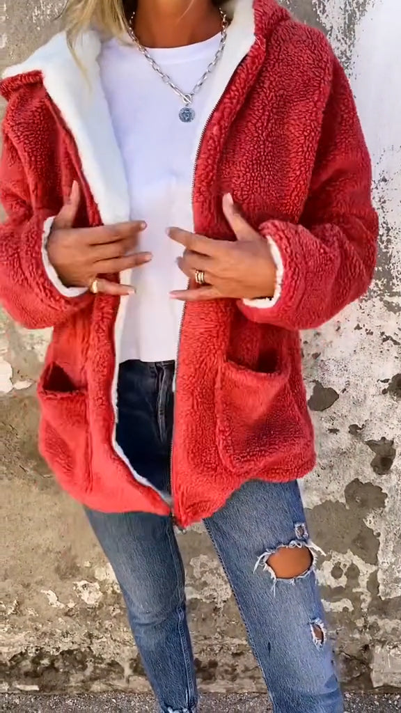 Women Plush Casual Jacket