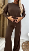 Women Solid Color Casual Three-piece Suit