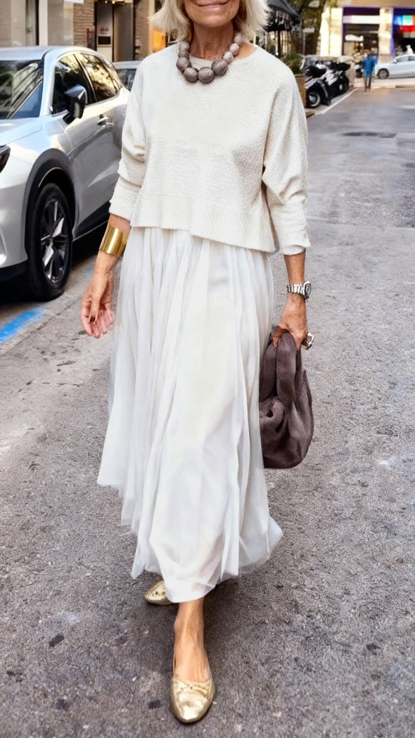 Women Inner Dress + Top Casual Suit