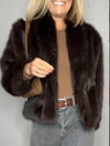 Women Solid Color Casual Plush Coat