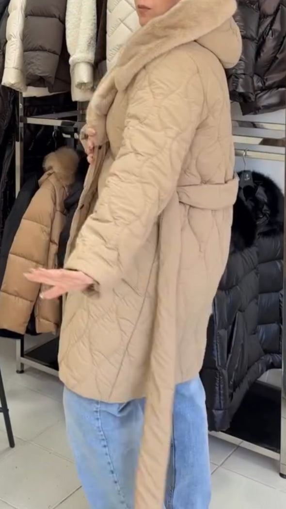 Women Hooded Plush Casual Coat