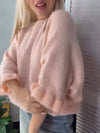 Women Round Neck Hollow Reversible Casual Knitted Sweater