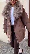 Women Fur Collar Temperament Casual Cotton Jacket