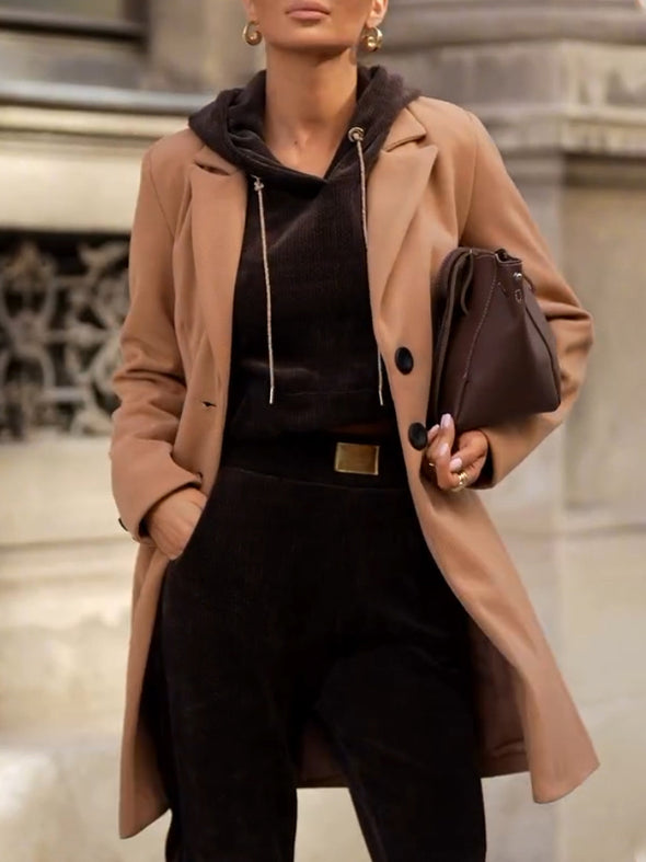Women Lapel Temperament Commuter Jacket