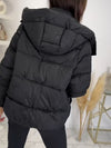 Women Hooded Buttoned Casual Cotton Jacket
