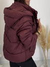 Women Hooded Buttoned Casual Cotton Jacket