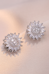 Women's Sunflower Diamond Earrings