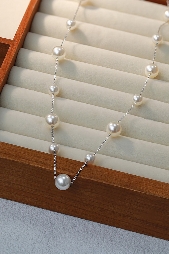 Women's Gypsophila Pearl Long Luxury Necklace