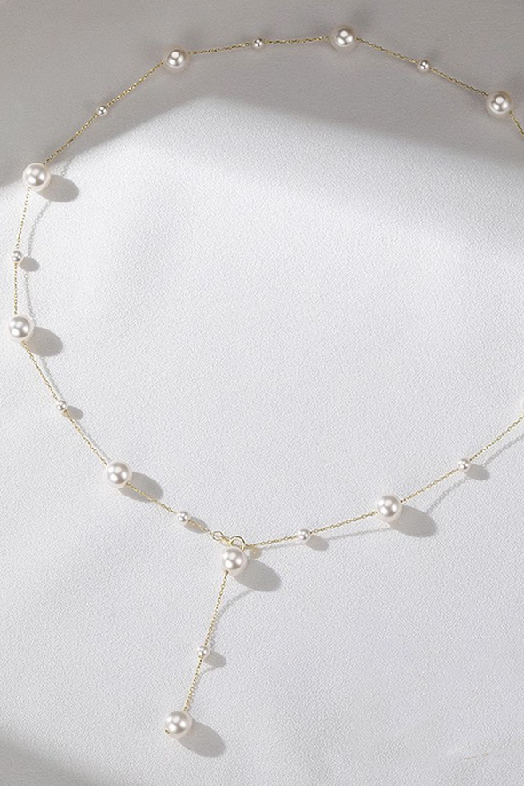 Women's Gypsophila Pearl Long Luxury Necklace