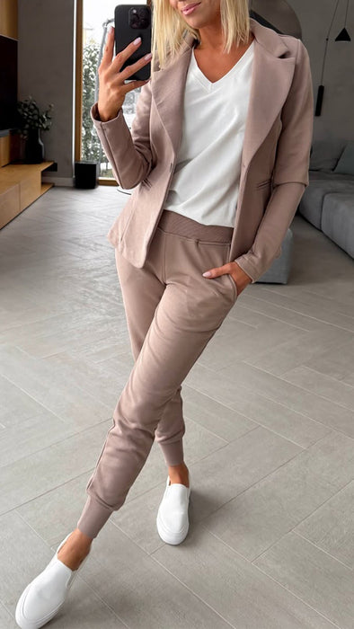 Women's Lapel Casual Suit