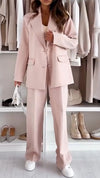 Ladies Lapel Casual Commuter Suit