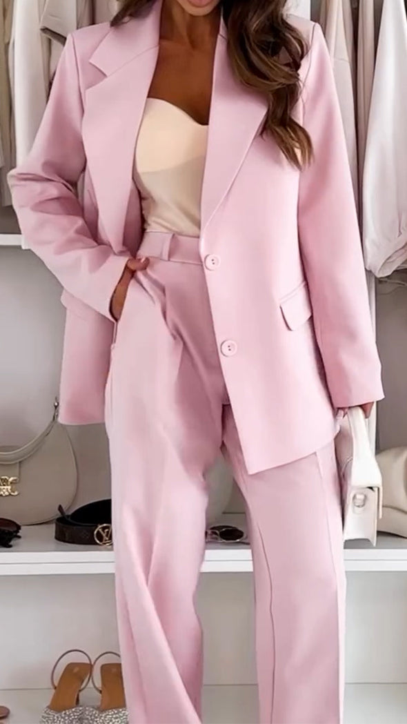 Ladies Lapel Casual Commuter Suit