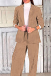 Ladies Casual Commuting Corduroy Suit