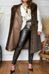 Women Laple Collar Casual Plush Long Vest