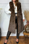 Women Laple Collar Casual Plush Long Vest