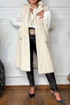 Women Laple Collar Casual Plush Long Vest