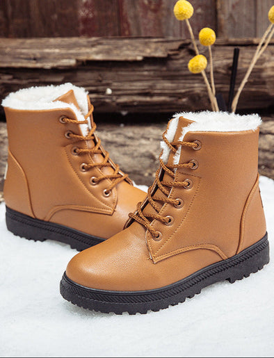 Winter large snow boots warm and plush boots