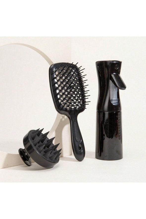 Women's Home Use Straight Hair Curly Hollow Comb Set