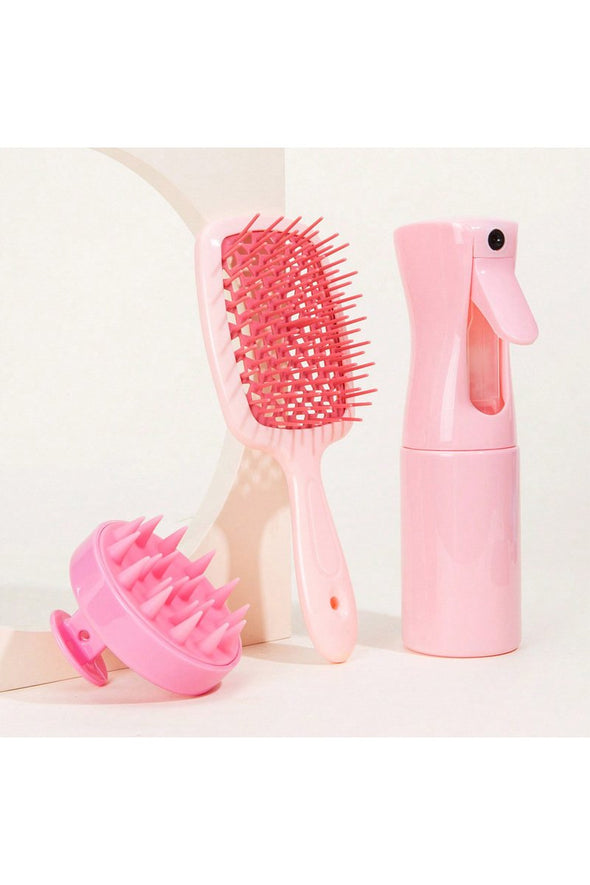 Women's Home Use Straight Hair Curly Hollow Comb Set